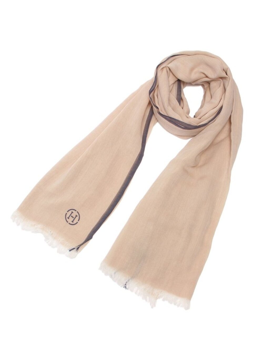 Hermes Shawl Scarf Beige